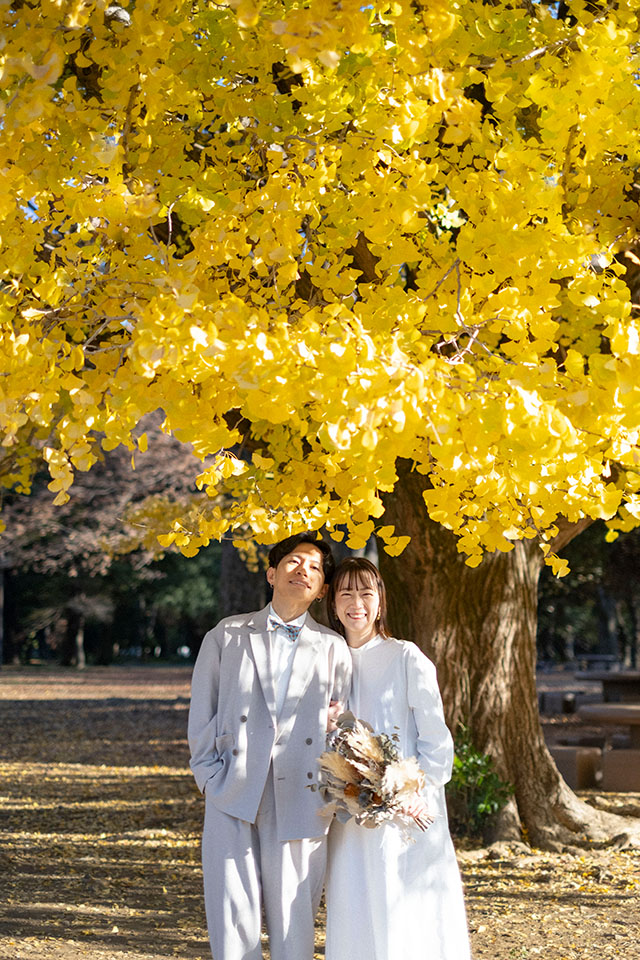 真美の実家近く、光が丘公園のイチョウで撮った写真2
