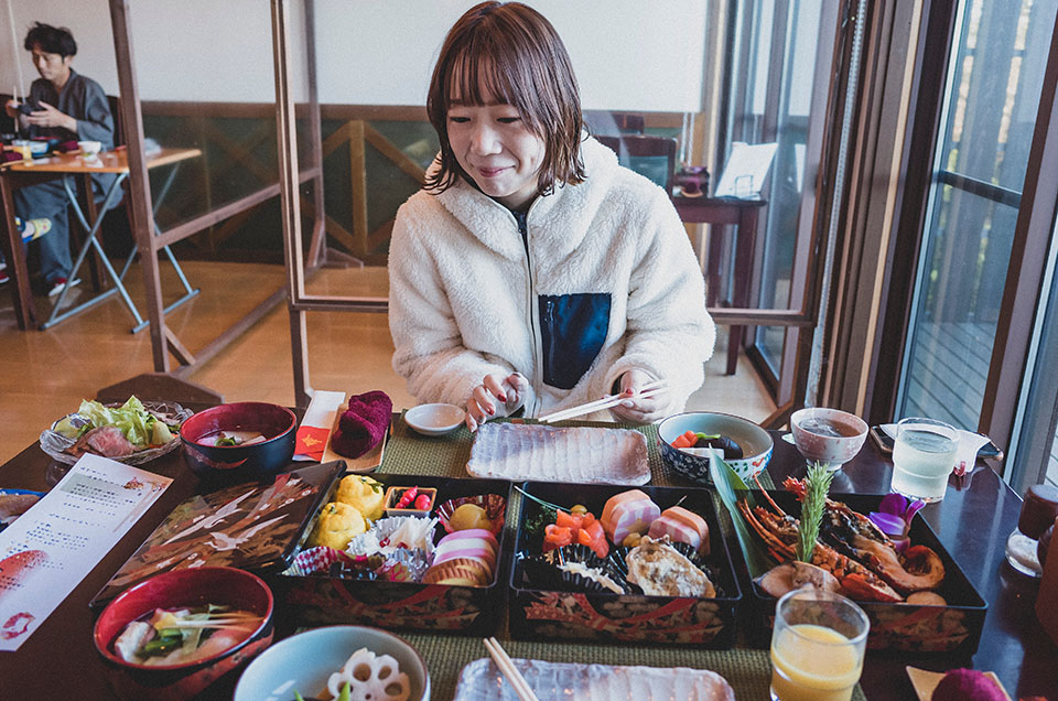 11. 朝食は豪華なおせち！！どれも美味しかった、、